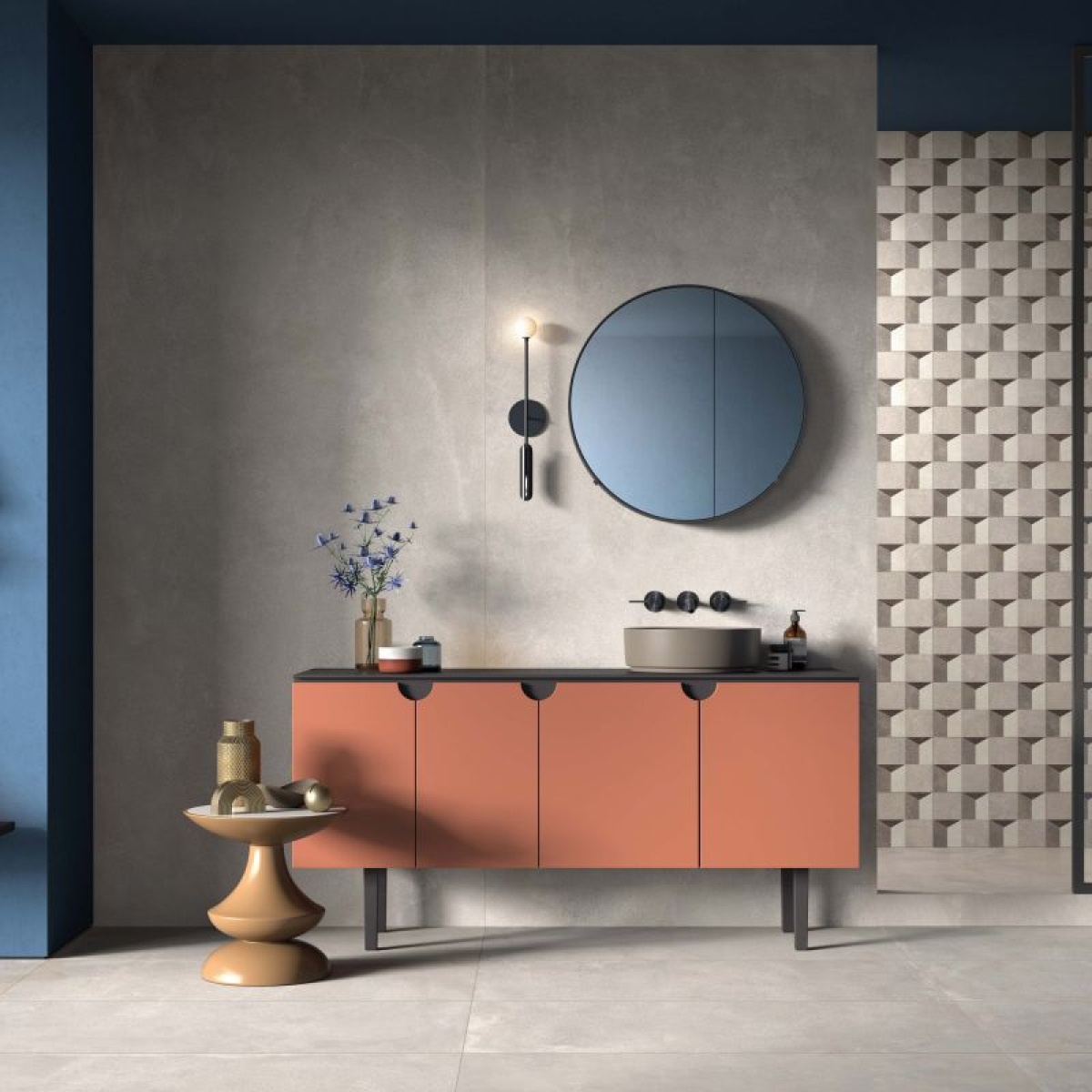 ABK BLEND CONCRETE ASH 120X120 MAT PŁYTKA GRESOWA - obrazek 3