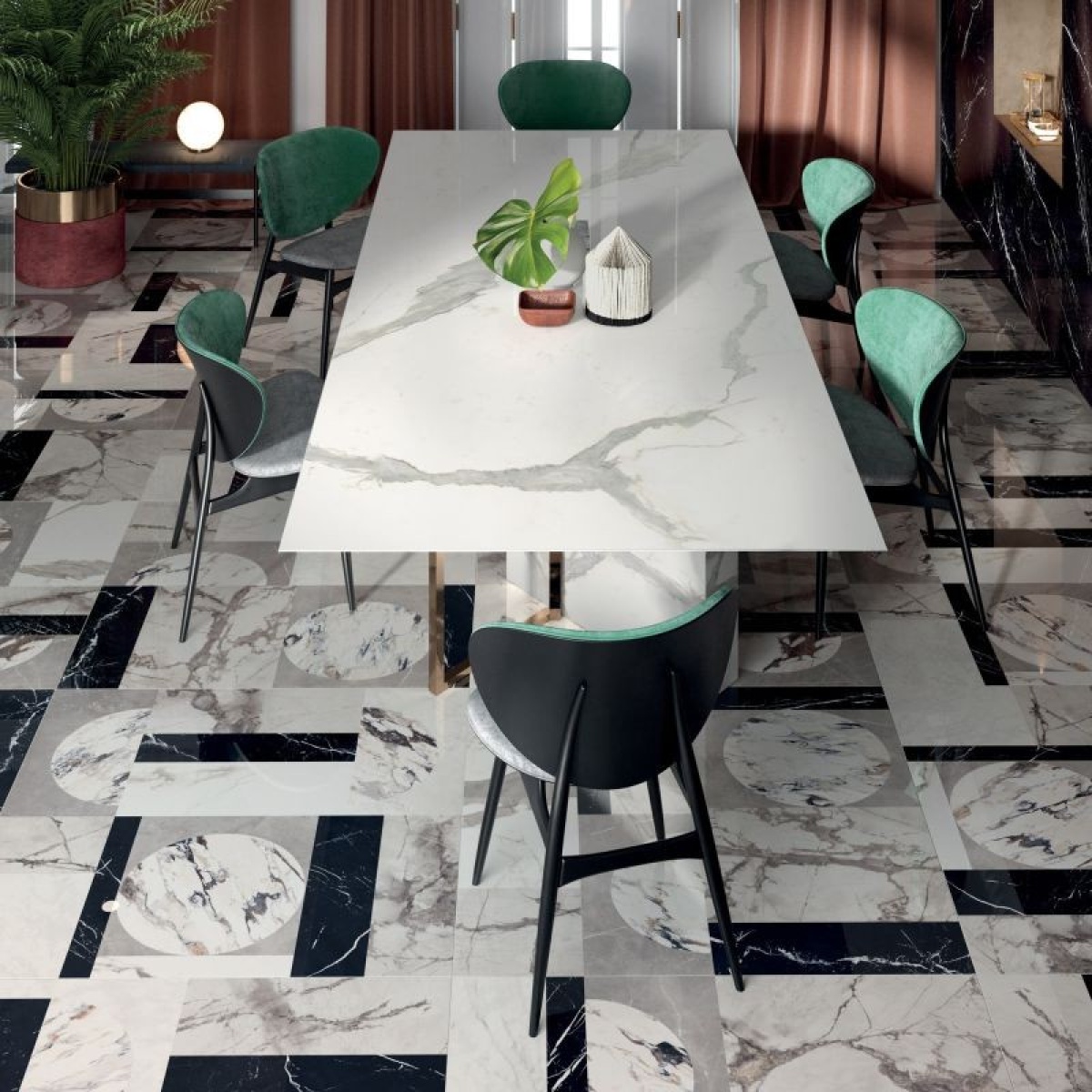 ABK SENSI UP INTARSIA 120X120 DECO LUX PŁYTKA GRESOWA - obrazek 3