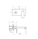BESCO BATERIA UMYWALKOWA PODTYNKOWA MODERN/VARIUM CHROM - obrazek 2