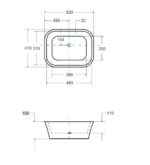 BESCO UMYWALKA ASSOS NABLATOWA 40X50X15 - obrazek 3