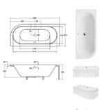 BESCO WANNA AVITA ASYMETRYCZNA 180X80 - obrazek 4