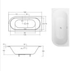 BESCO WANNA AVITA SLIM+ ASYMETRYCZNA LEWA 150X75 - obrazek 2