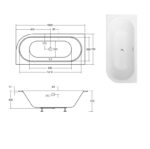 BESCO WANNA AVITA SLIM+ ASYMETRYCZNA LEWA 160X75 - obrazek 2