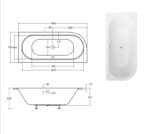 BESCO WANNA AVITA SLIM+ ASYMETRYCZNA PRAWA 160X75 - obrazek 2