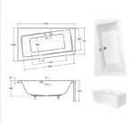 BESCO WANNA INFINITY ASYMETRYCZNA LEWA 160X100 - obrazek 2