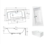 BESCO WANNA INFINITY ASYMETRYCZNA LEWA 170X110 - obrazek 2