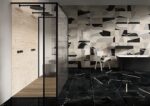 FIORANESE SOUND OF MARBLE NERO FONDO 74X74 POŁYSK PŁYTKA GRESOWA - obrazek 2