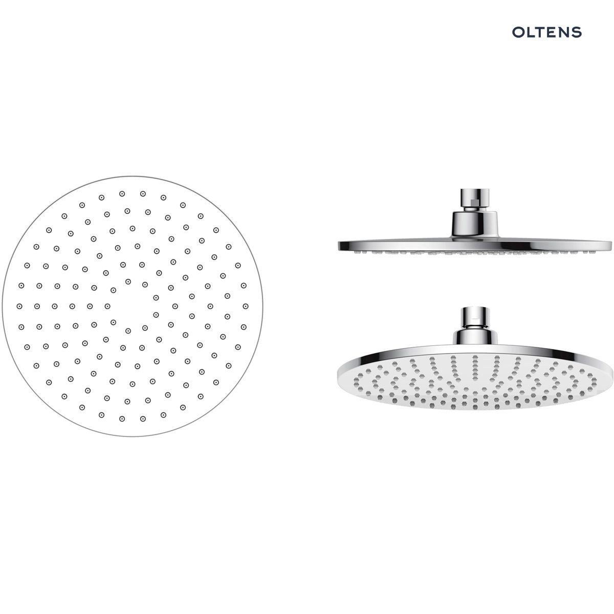 OLTENS ATRAN ZESTAW PRYSZNICOWY TERMOSTATYCZNY Z DESZCZOWNICĄ OKRĄGŁĄ CHROM - obrazek 2