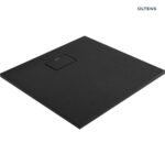 OLTENS BERGYTAN BRODZIK KWADRATOWY 80X80 CM ROCKSURFACE CZARNY MAT