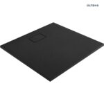 OLTENS BERGYTAN BRODZIK KWADRATOWY 90X90 CM ROCKSURFACE CZARNY MAT