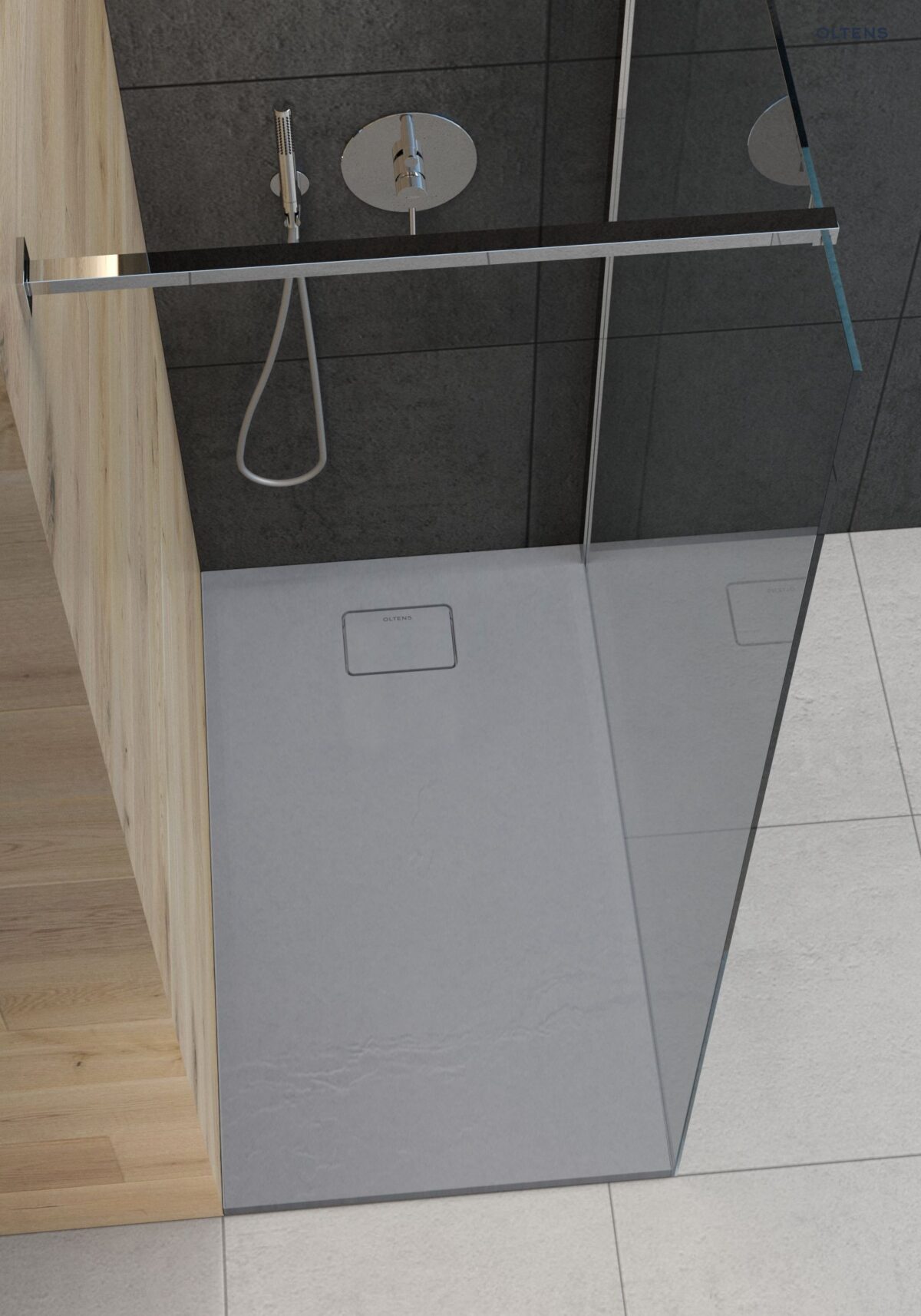 OLTENS BERGYTAN BRODZIK PROSTOKĄTNY 120X80 CM ROCKSURFACE SZARY BETON - obrazek 4