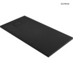 OLTENS BERGYTAN BRODZIK PROSTOKĄTNY 140x70 CM ROCKSURFACE CZARNY MAT