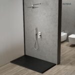 OLTENS BERGYTAN BRODZIK PROSTOKĄTNY 140x70 CM ROCKSURFACE CZARNY MAT - obrazek 5