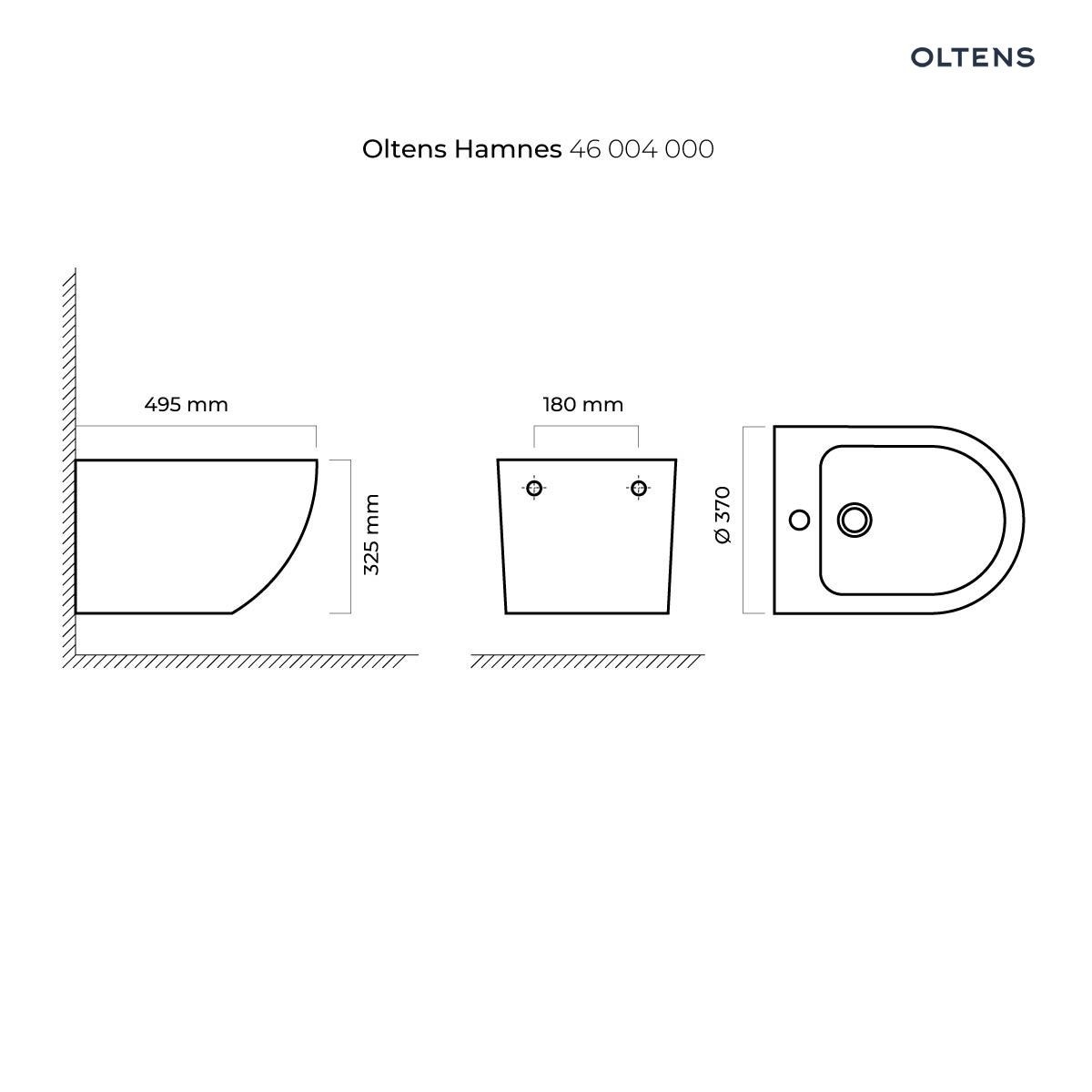OLTENS BIDET WISZĄCY HAMNES Z POWŁOKĄ SMARTCLEAN - obrazek 3
