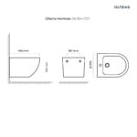 OLTENS BIDET WISZĄCY HAMNES Z POWŁOKĄ SMARTCLEAN - obrazek 3