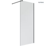 OLTENS BO ŚCIANKA PRYSZNICOWA WALK-IN 120CM PROFIL CZARNY MAT