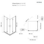 OLTENS BYSKE KABINA PRYSZNICOWA 80CM - obrazek 5