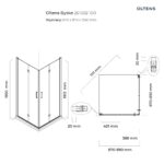 OLTENS BYSKE KABINA PRYSZNICOWA 90CM - obrazek 5