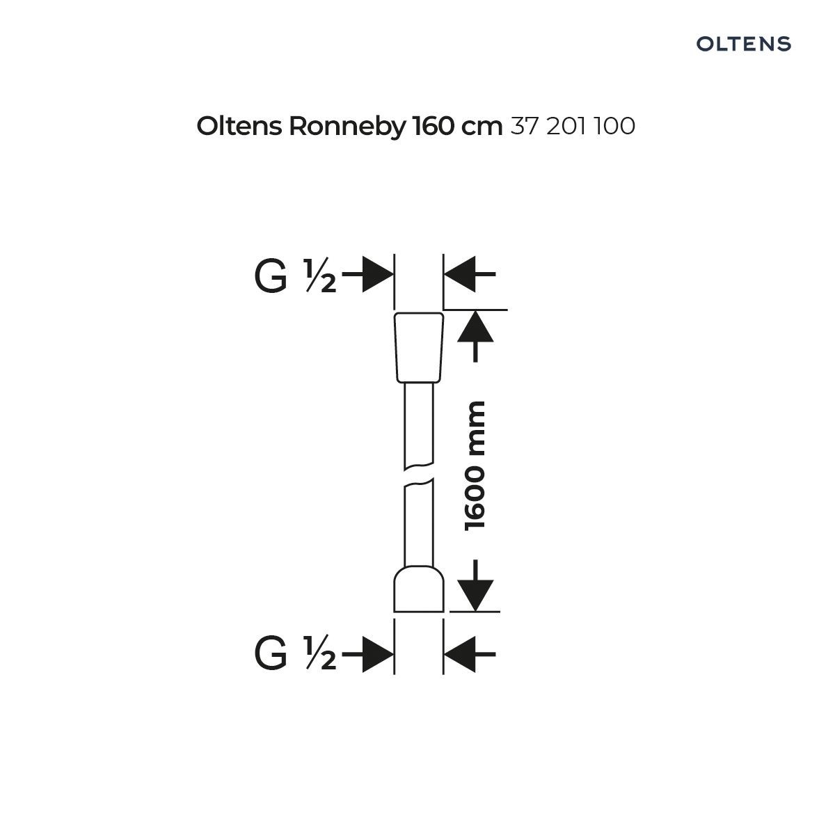 OLTENS DRIVA EASYCLICK (S) ZESTAW PRYSZNICOWY ALLING 60 CHROM/BIAŁY - obrazek 6