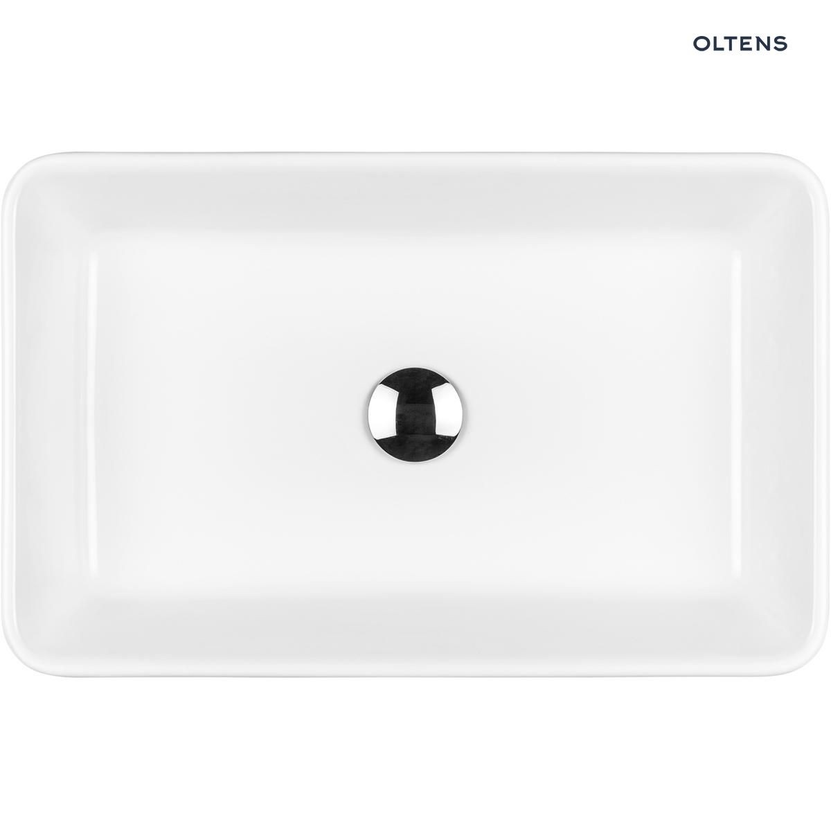 OLTENS FOSSA UMYWALKA NABLATOWA PROSTOKĄTNA Z POWŁOKĄ SMARTCLEAN 34X55CM - obrazek 2