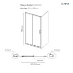 OLTENS FULLA DRZWI PRYSZNICOWE WNĘKOWE 130CM - obrazek 2