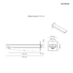 Oltens Gota wylewka wannowa chrom 39101100 - obrazek 2