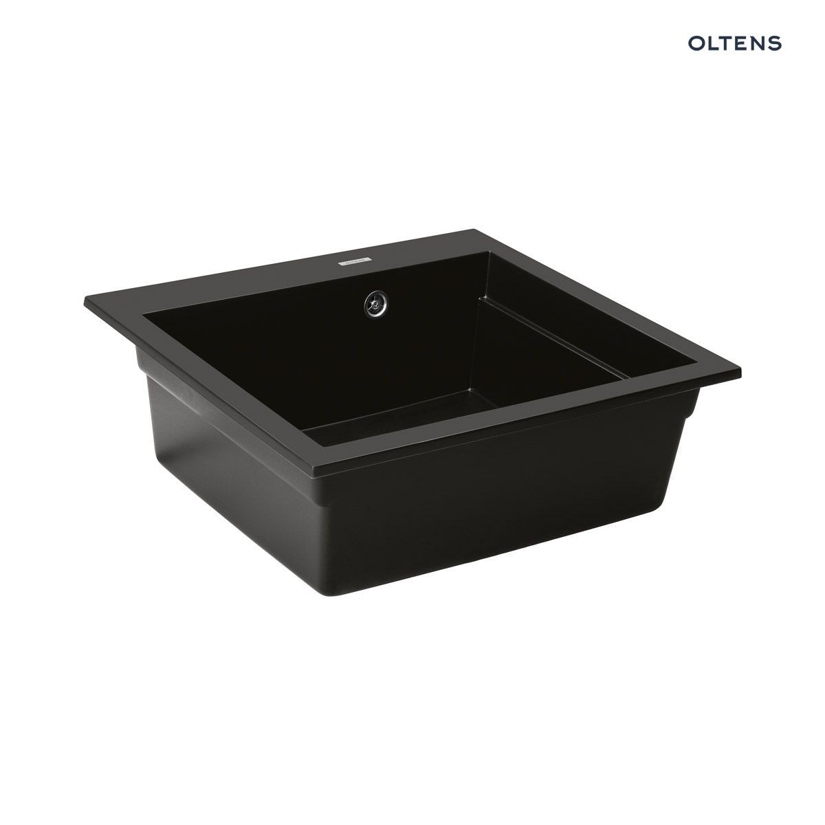 OLTENS GRAVAN ZLEWOZMYWAK GRANITOWY 1-KOMOROWY 57x51,5 CM CZARNY MAT - obrazek 4