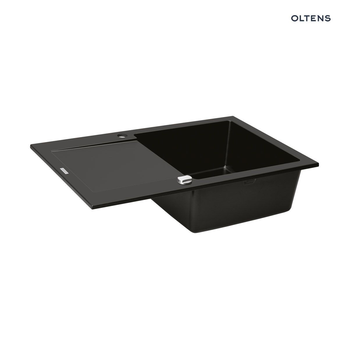 OLTENS GRAVAN ZLEWOZMYWAK GRANITOWY 1-KOMOROWY 47x51,5 CM CZARNY MAT - obrazek 3