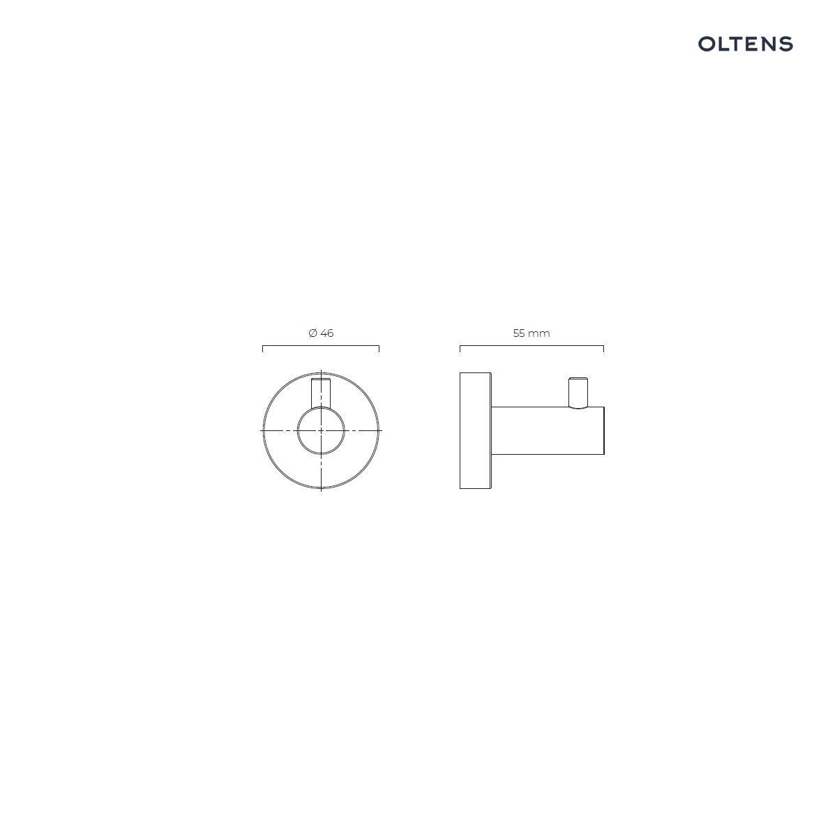 OLTENS GULFOSS HACZYK NA RĘCZNIK CHROM - obrazek 2