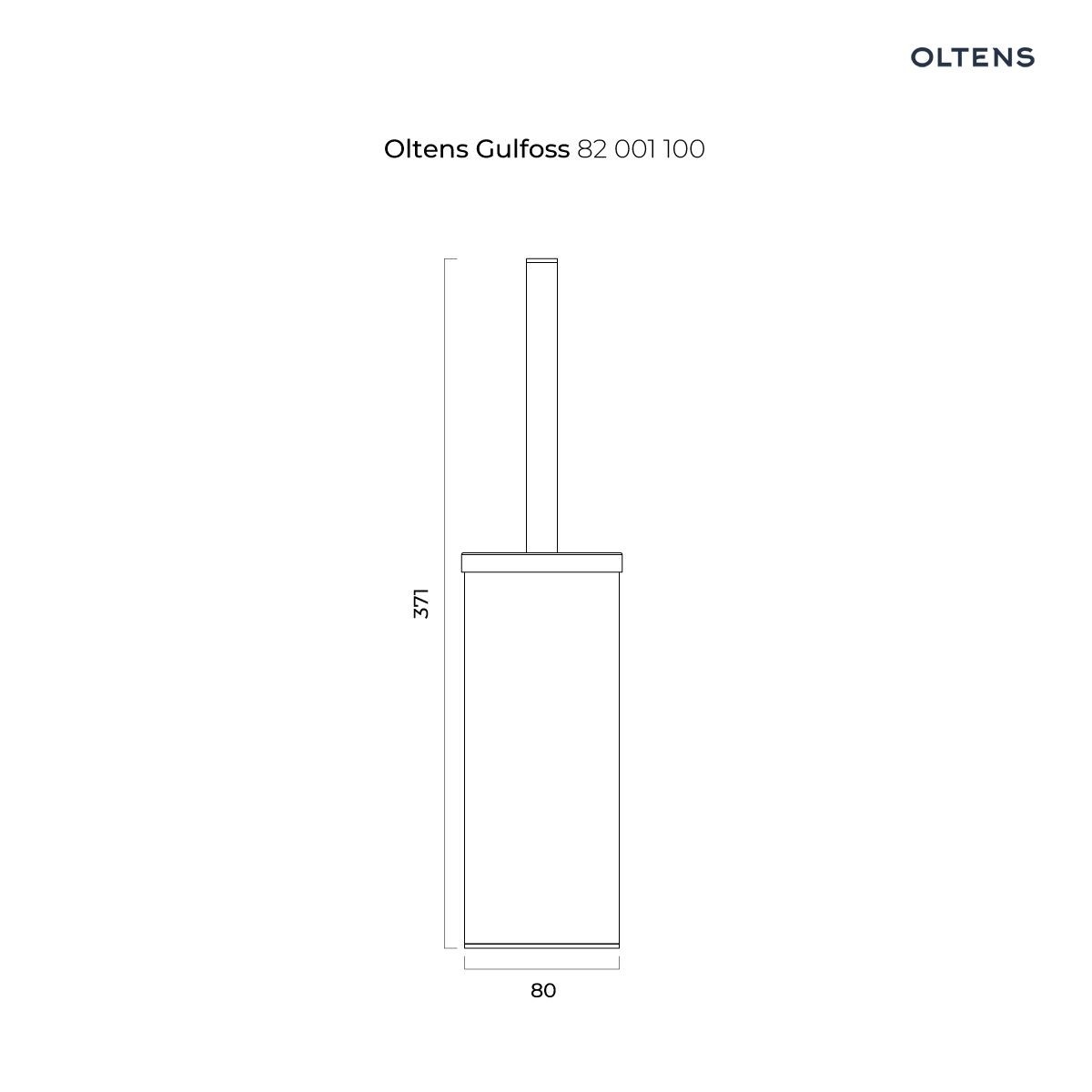 OLTENS GULFOSS SZCZOTKA DO WC STOJĄCA CHROM - obrazek 2