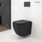 OLTENS HAMNES MISKA WC WISZĄCA PURERIM Z POWŁOKĄ SMARTCLEAN CZARNY MAT - obrazek 6