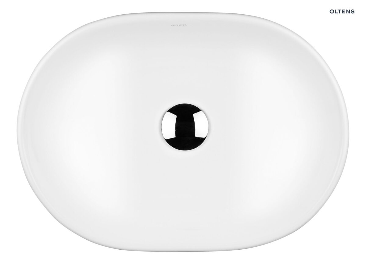 OLTENS HAMNES UMYWALKA NABLATOWA OWALNA Z POWŁOKĄ SMARTCLEAN 34x47,5CM - obrazek 2
