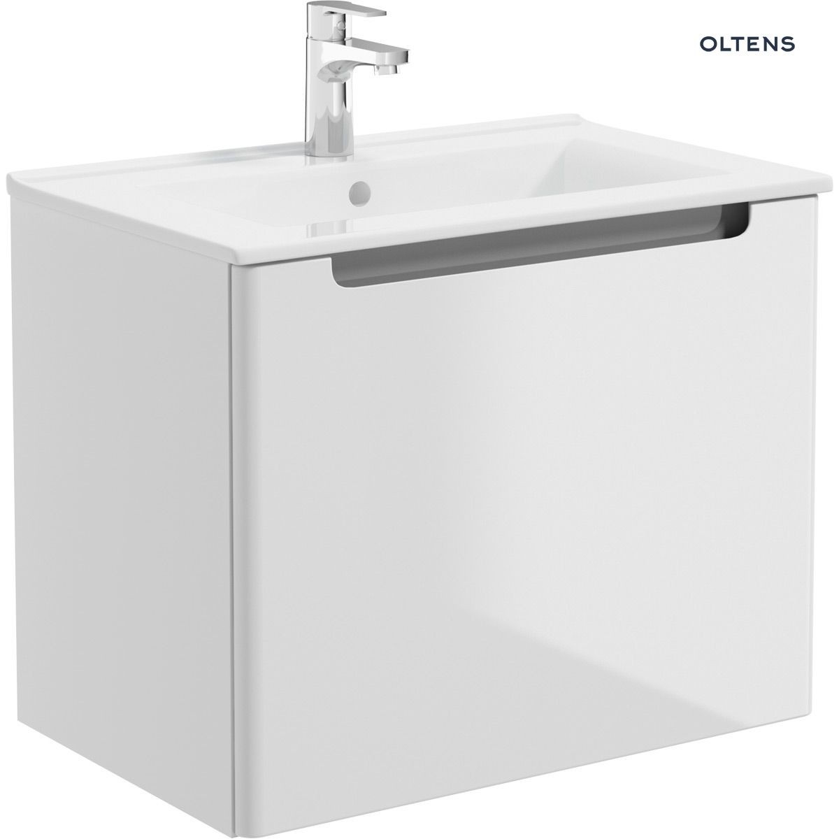 OLTENS JOG SZAFKA PODUMYWALKOWA WISZĄCA BIAŁY POŁYSK 60CM - obrazek 2