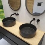 OLTENS LAGDE UMYWALKA 35,5 CM NABLATOWA OKRĄGŁA Z POWŁOKĄ SMARTCLEAN CZARNY MAT - obrazek 8