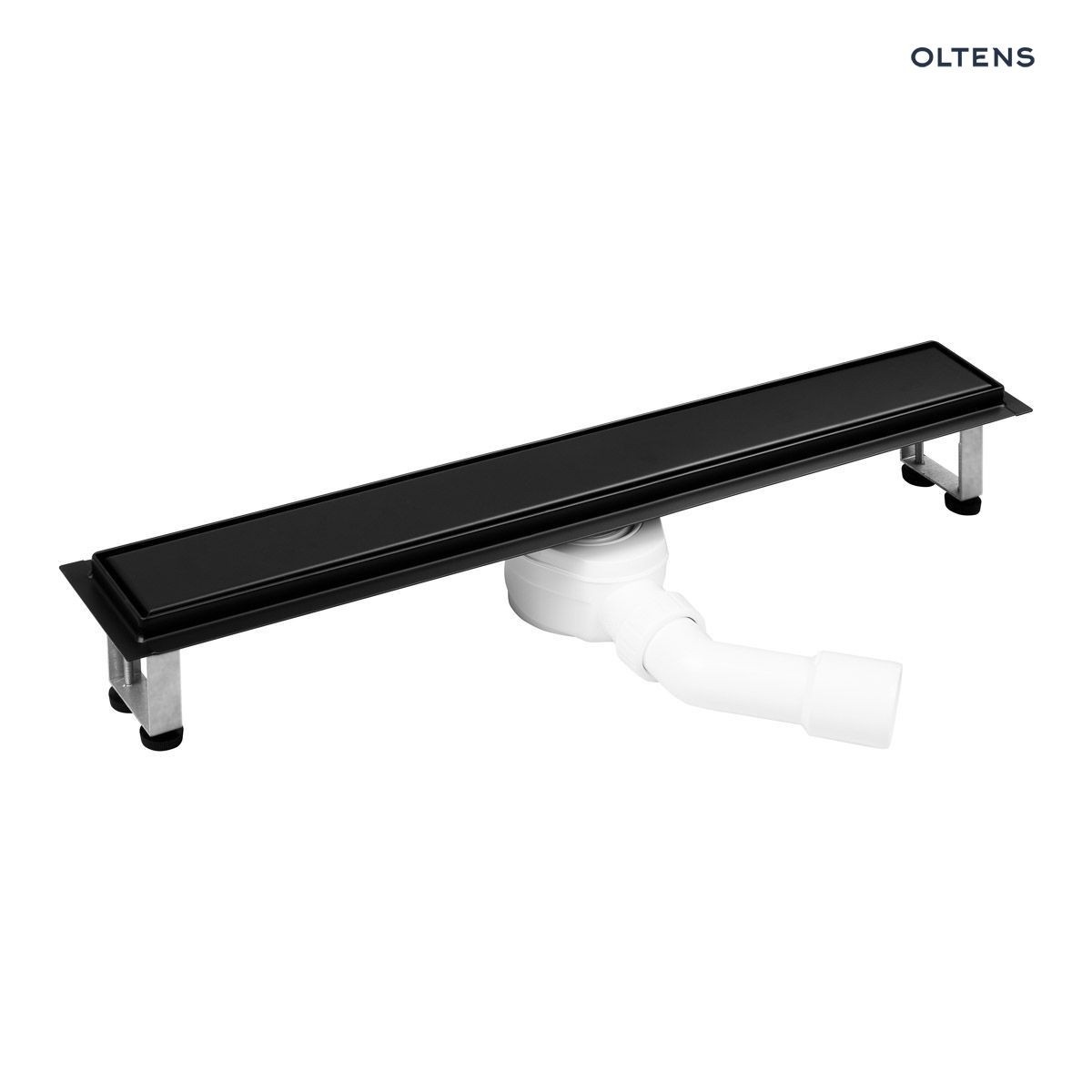 OLTENS LANGAN UNIWERSALNY ODPŁYW PRYSZNICOWY LINIOWY 70 CM Z KOŁNIERZEM CZARNY MAT - obrazek 4