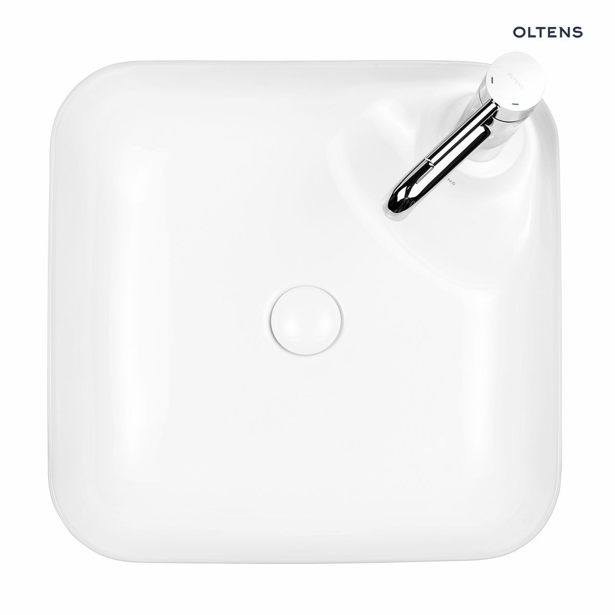 OLTENS LYSAKE UMYWALKA NABLATOWA KWADRATOWA Z POWŁOKĄ SMARTCLEAN 42,5CM - obrazek 2