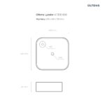 OLTENS LYSAKE UMYWALKA NABLATOWA KWADRATOWA Z POWŁOKĄ SMARTCLEAN 42,5CM - obrazek 3