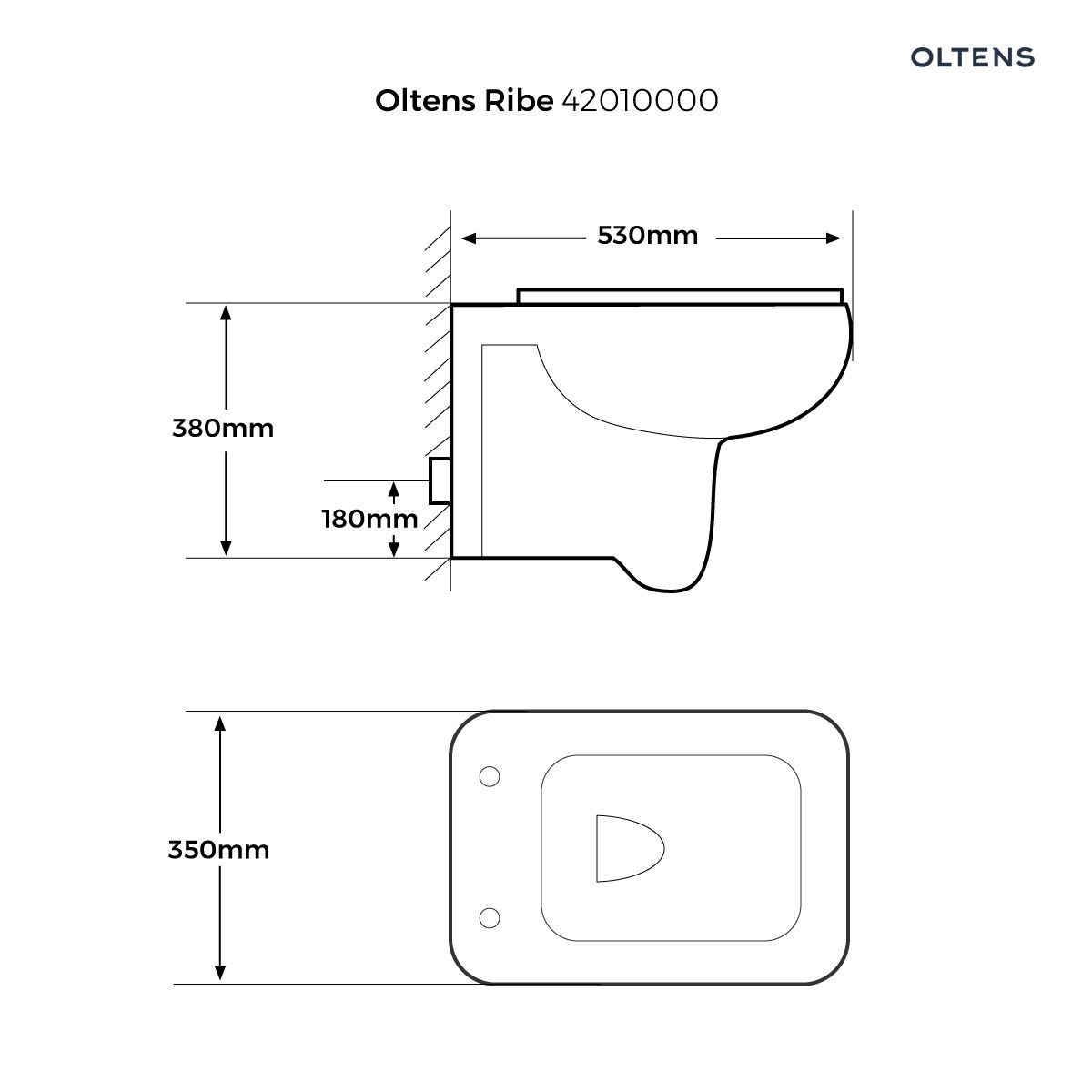 OLTENS MISKA WISZĄCA PURERIM RIBE Z DESKĄ WOLNOOPADAJĄCĄ SLIM - obrazek 3