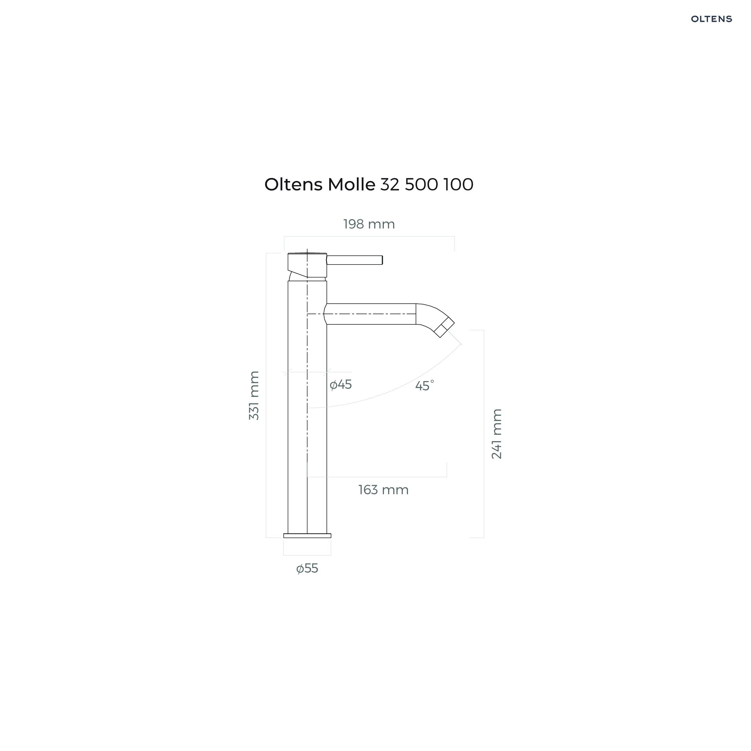 oltens-molle-bateria-umywalkowa-stojaca-wysoka-zlota-32400800 Oltens Molle bateria umywalkowa stojąca wysoka złota 32400800 - obrazek 1