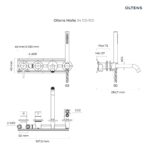 OLTENS MOLLE BATERIA WANNOWO-PRYSZNICOWA PODTYNKOWA 4-OTWOROWA CHROM - obrazek 2