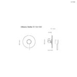 Oltens Molle bateria prysznicowa podtynkowa kompletna czarny mat 33100300 - obrazek 2