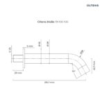 Oltens Molle wylewka wannowa chrom 39100100 - obrazek 2