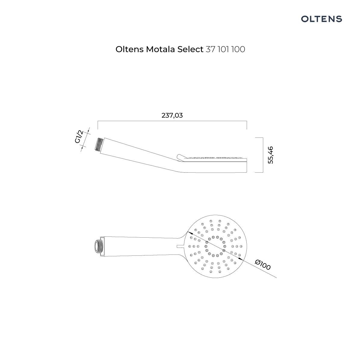 OLTENS MOTALA SELECT ZESTAW PRYSZNICOWY ALLING 60 CHROM - obrazek 3