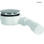 OLTENS PITE TURBO SLIM SYFON BRODZIKOWY ODPŁYW 90MM PLASTIKOWY NISKI CHROM