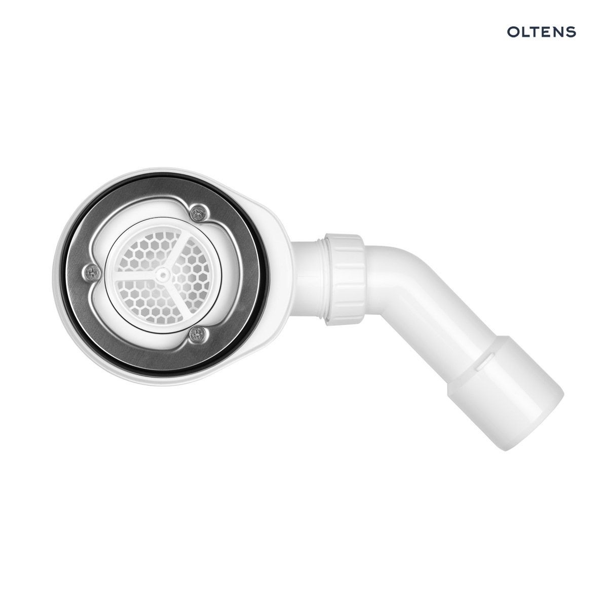 OLTENS PITE TURBO SYFON BRODZIKOWY ODPŁYW 90MM BEZ POKRYWY Z METALOWĄ FLANSZĄ - obrazek 4