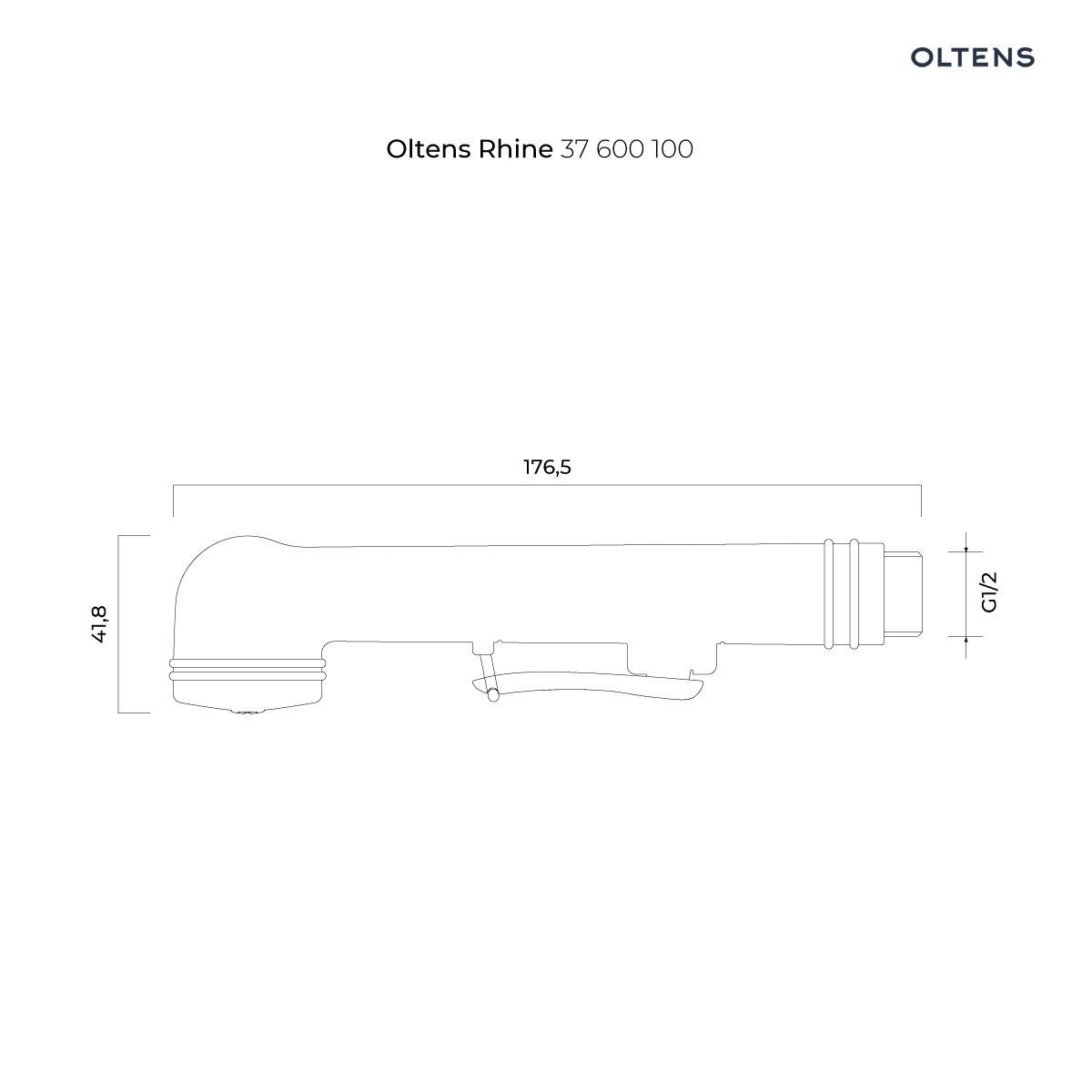 OLTENS RHINE GIDE (S) ZESTAW BIDETOWY CHROM - obrazek 3