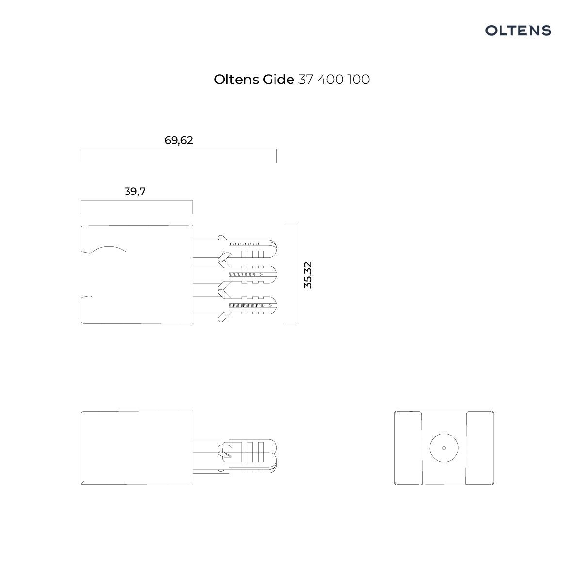 OLTENS RHINE GIDE (S) ZESTAW BIDETOWY CHROM - obrazek 5