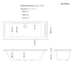 OLTENS SELFOSS WANNA PROSTOKĄTNA AKRYLOWA 80X180CM - obrazek 4