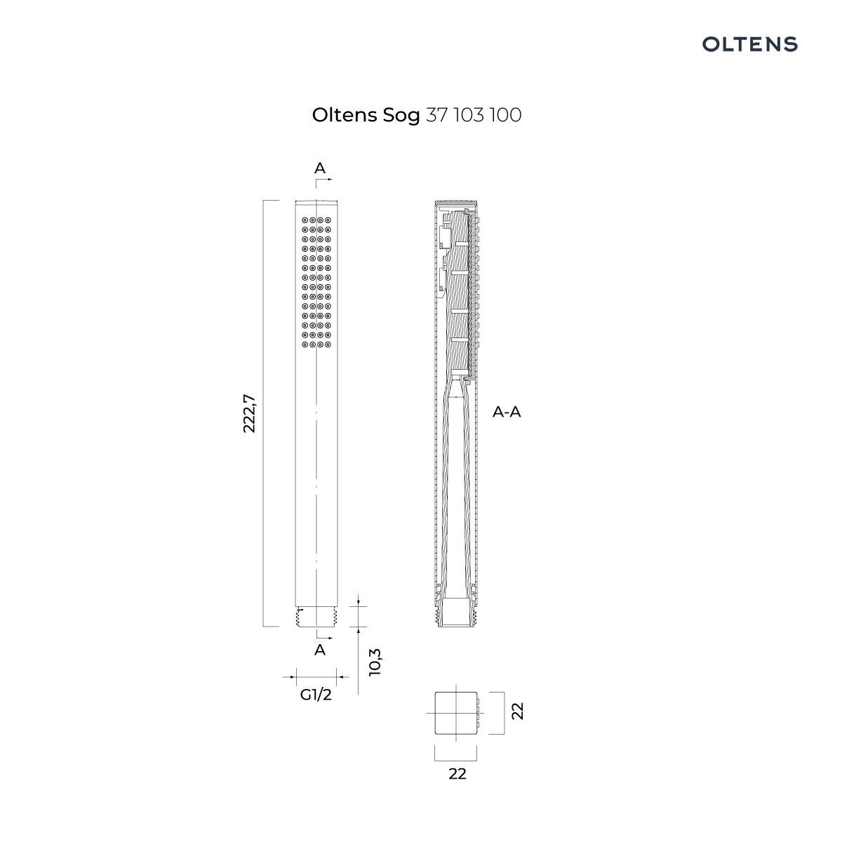 OLTENS SOG ZESTAW PRYSZNICOWY GIDE (S) CHROM - obrazek 3