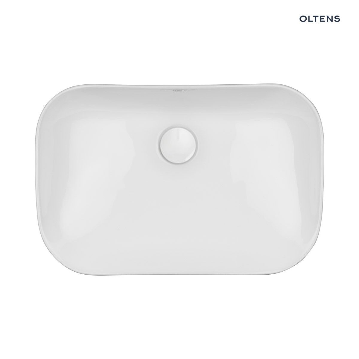 OLTENS SOLVIG UMYWALKA 51X34 NABLATOWA OWALNA BIAŁA - obrazek 5